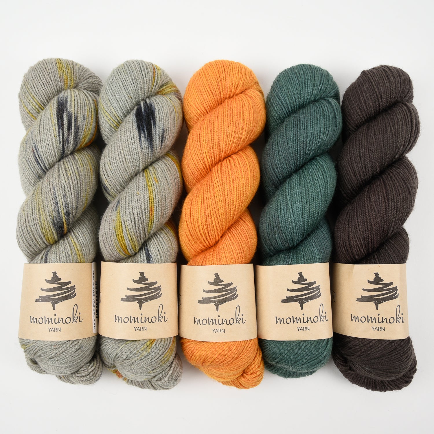 Mominoki Yarn FOREST FOR THE TREES Merino wool Polyamide Fingering Quick Kits