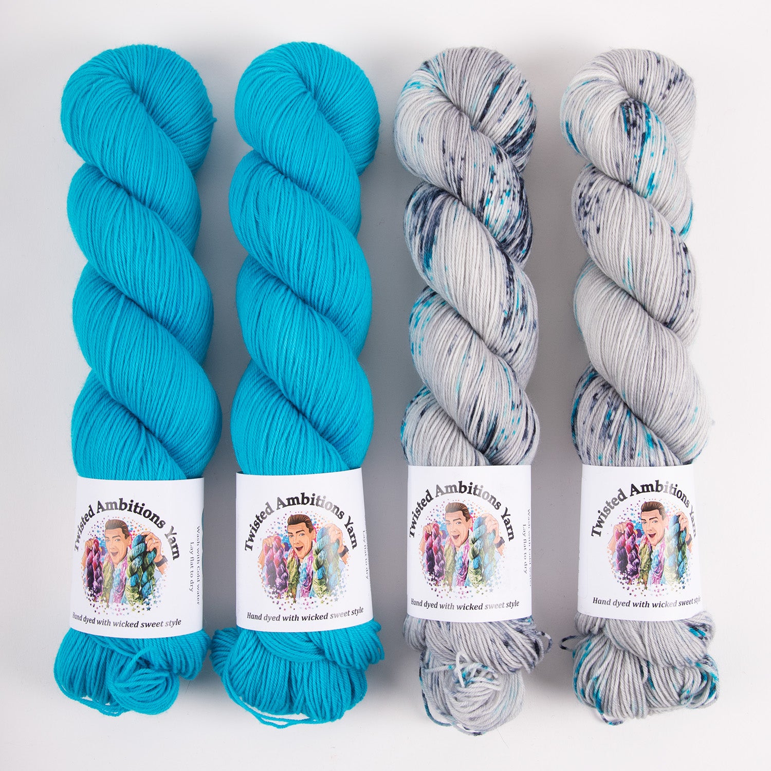 Twisted Ambitions FRESH SCRUBS Merino wool Nylon Fingering Quick Kits