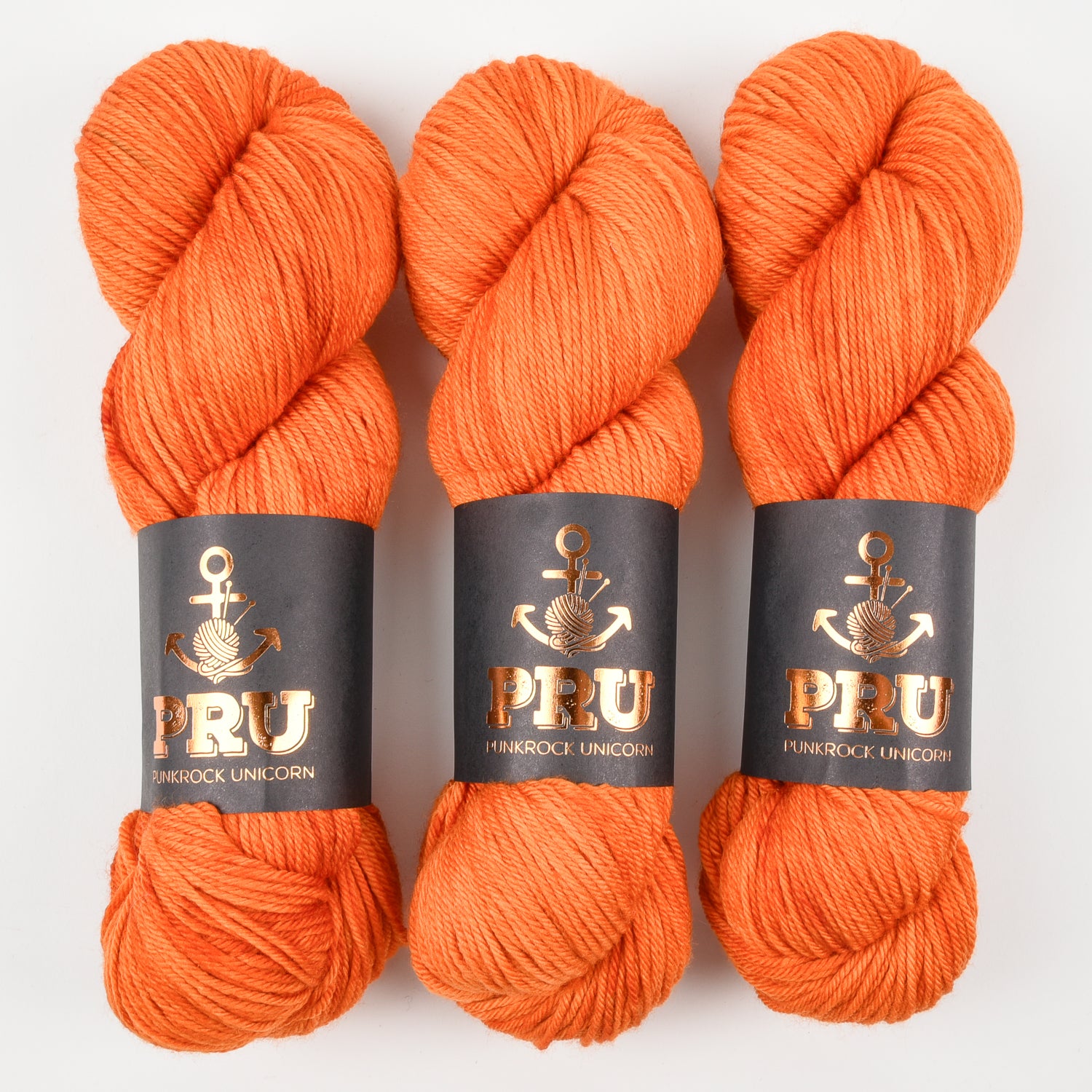 Punk Rock Unicorn SOUL DK - FUCHS Merino wool Nylon DK Sock orange Yarn