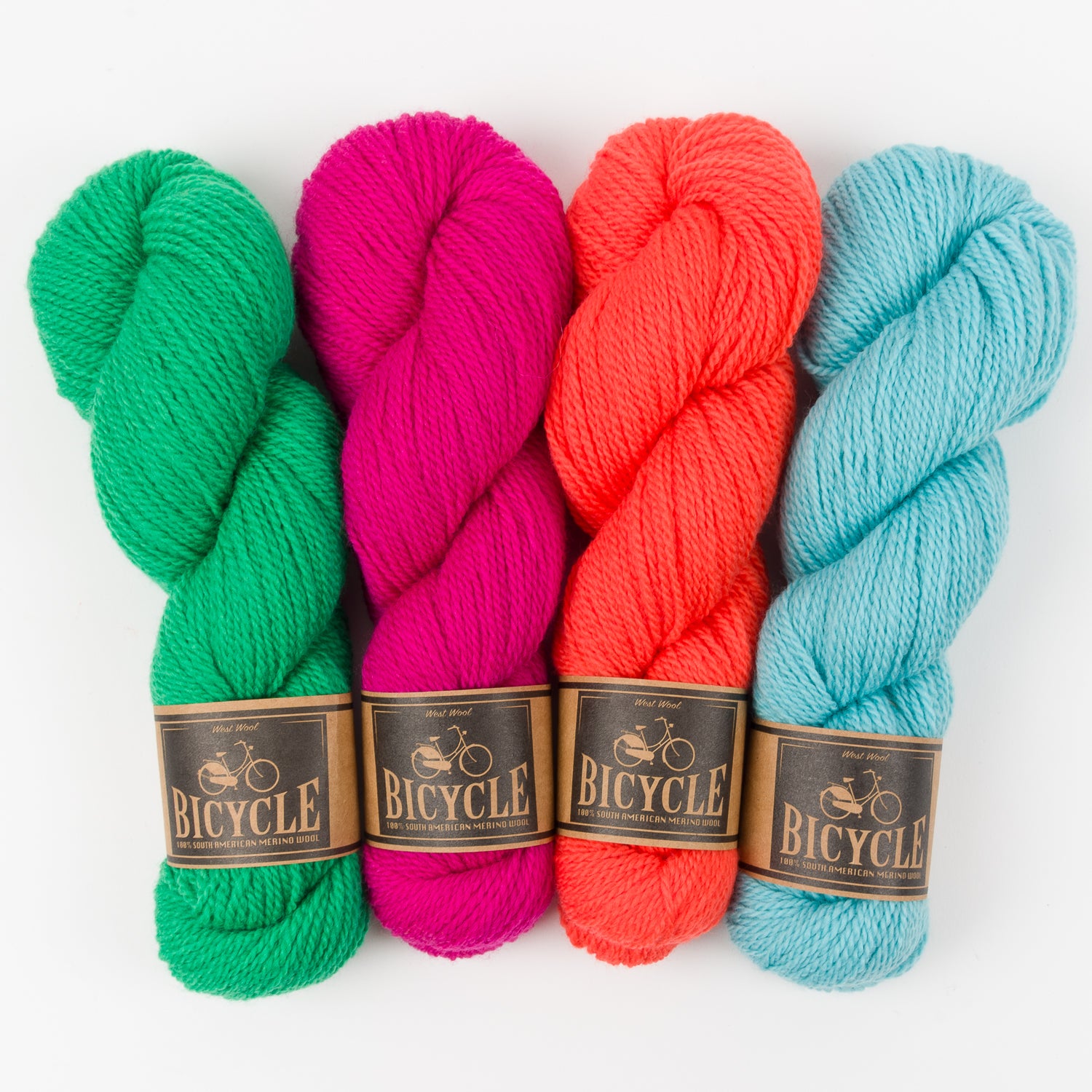West Wool FUCHSIA GRASS Merino wool Fingering Quick Kits