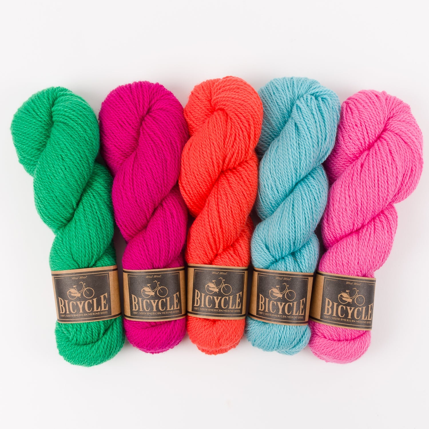 West Wool WESTKNITS KIT - BRIGHT FUCHSIA Merino wool Fingering Westknits Kits