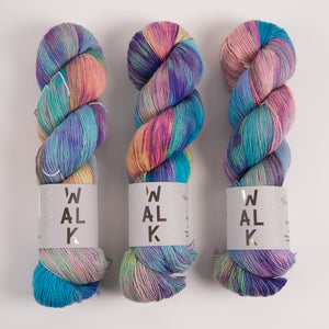 WALK Collection COTTAGE MERINO - FAIRY WINGS Merino wool Fingering multicolour Yarn