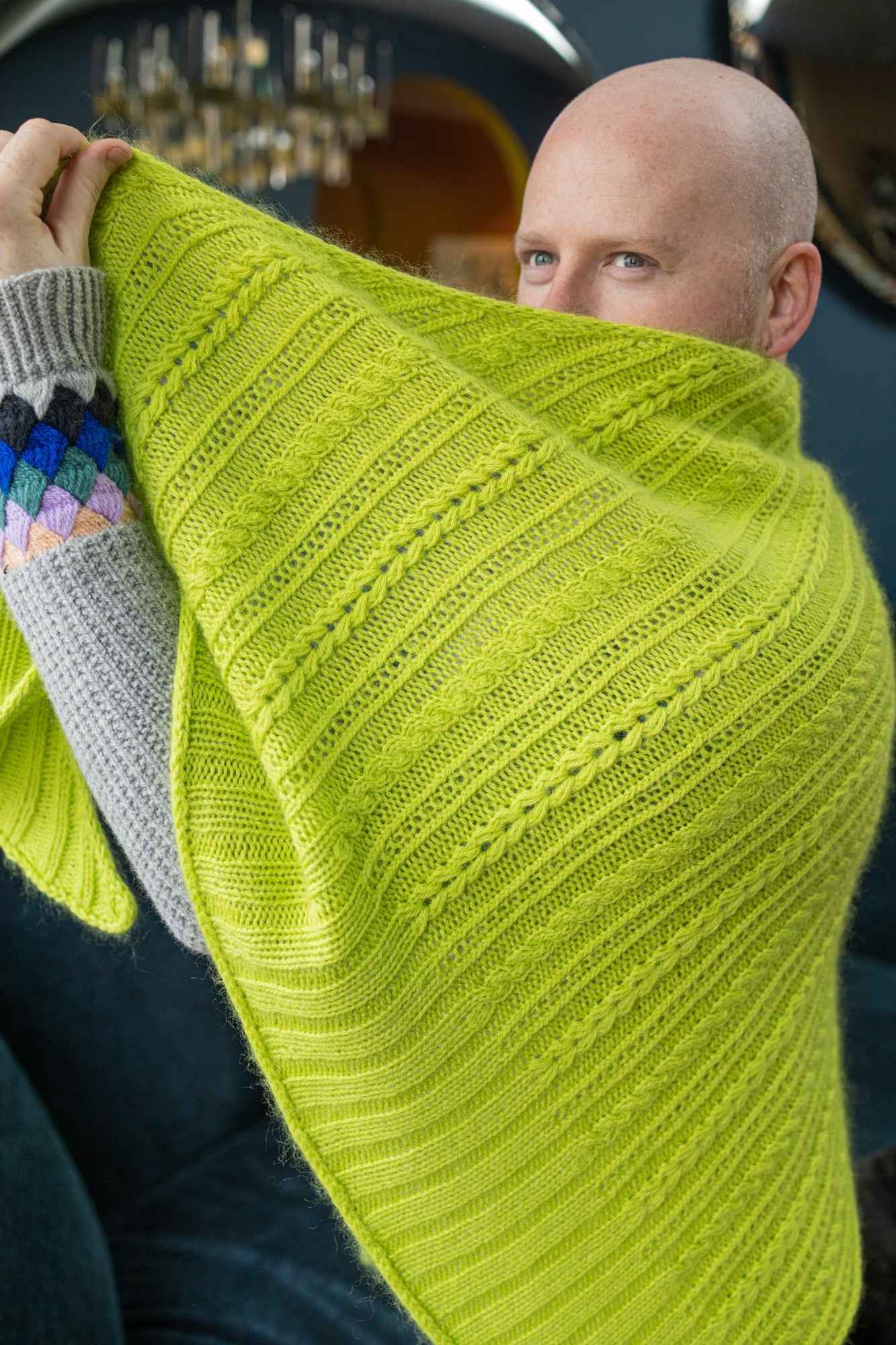 FIR RIB SHAWL PATTERN