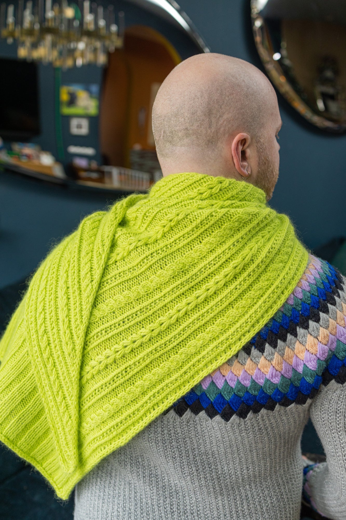 FIR RIB SHAWL PATTERN