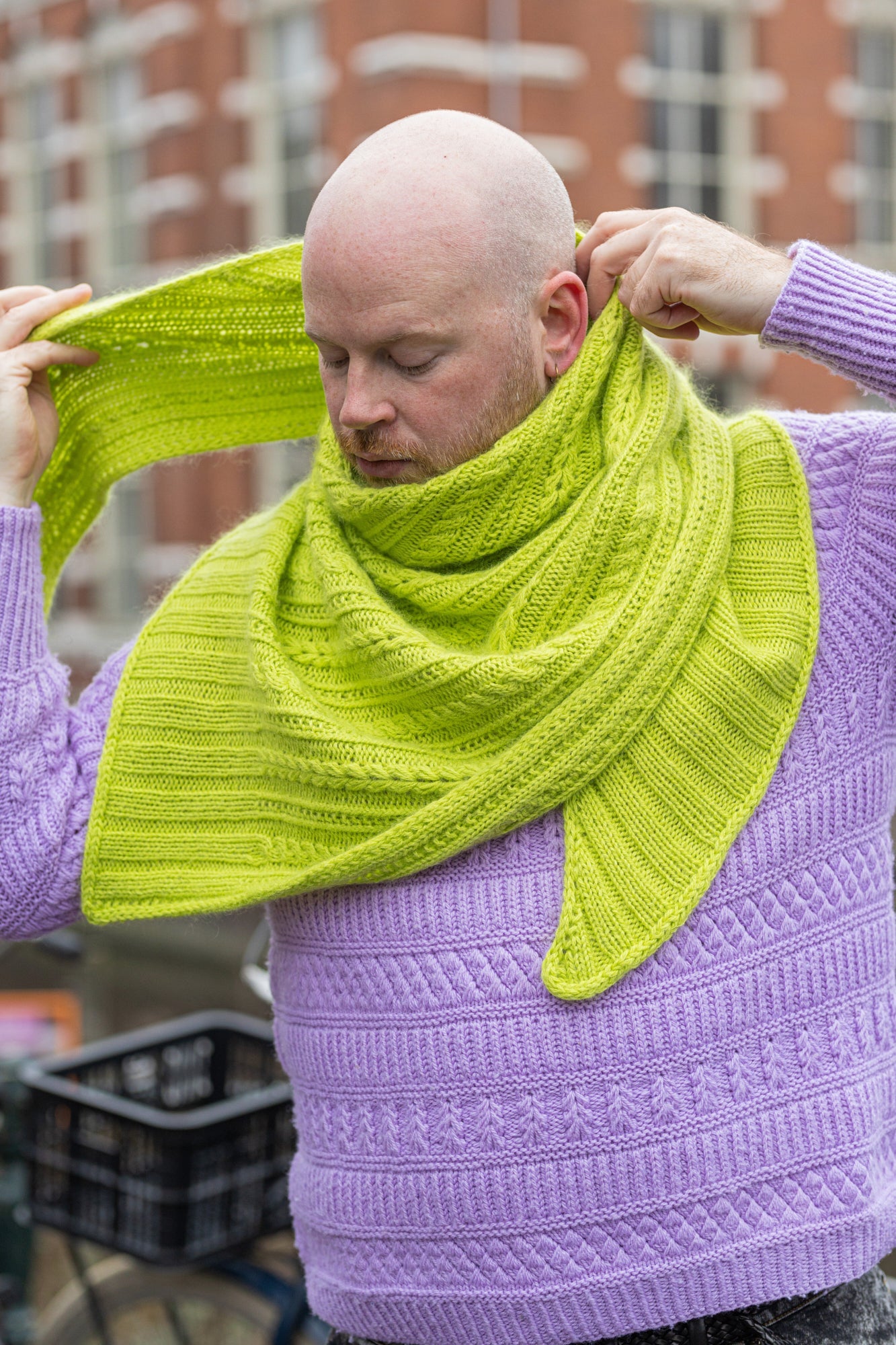 FIR RIB SHAWL PATTERN