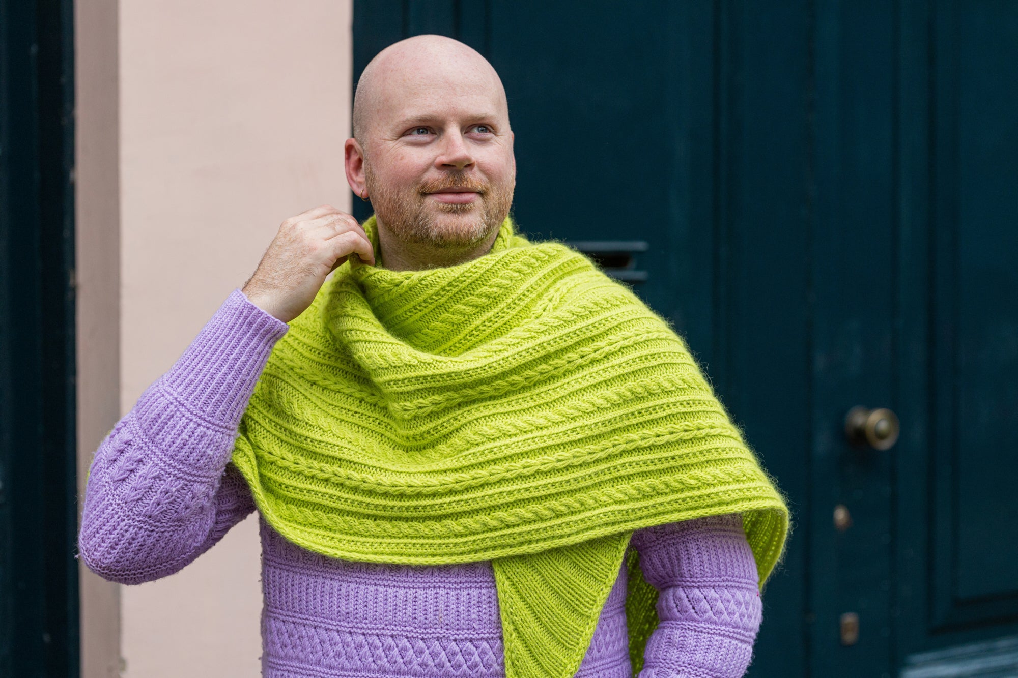 FIR RIB SHAWL PATTERN