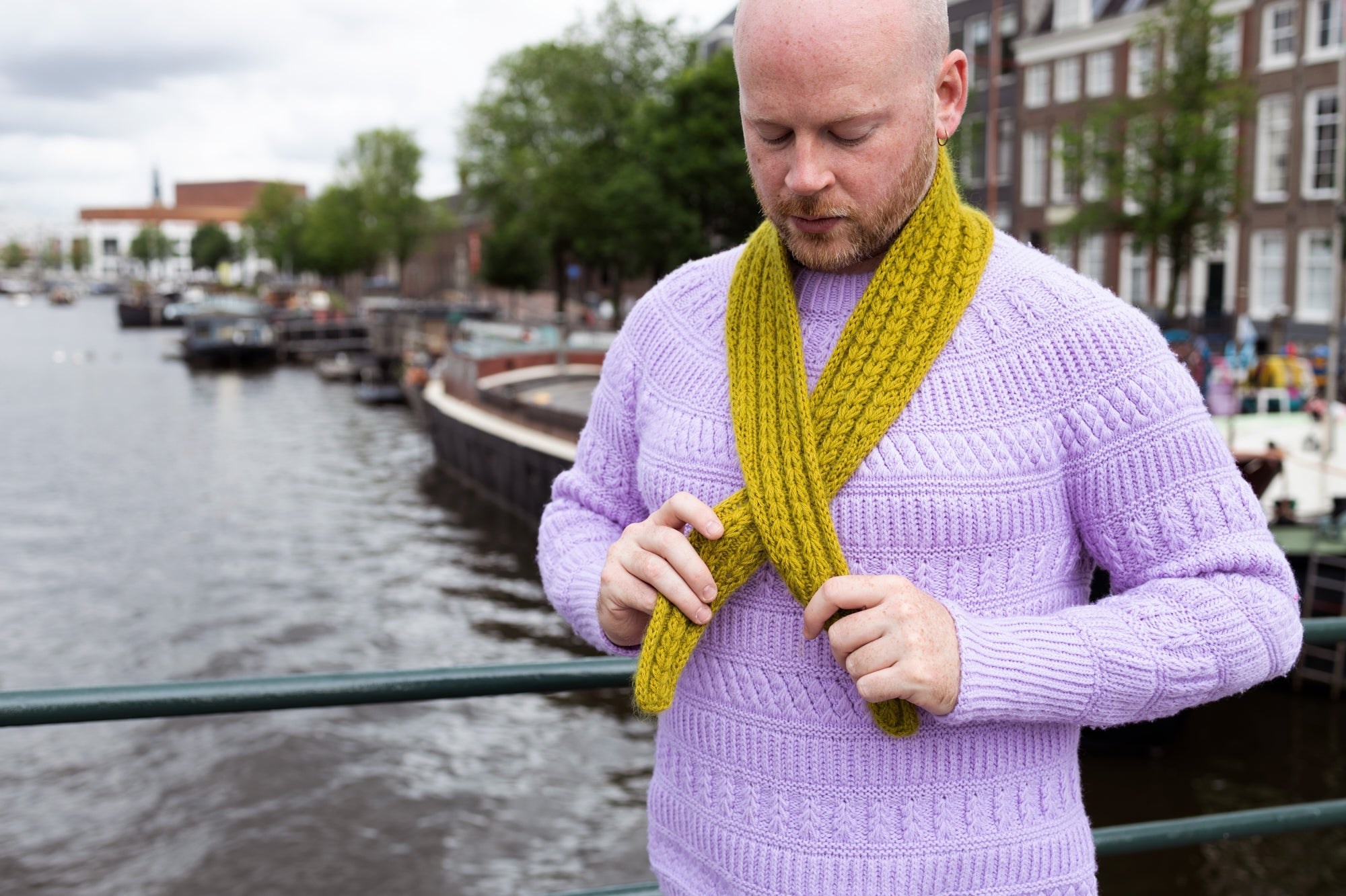 FIR RIB SKINNY SCARF PATTERN