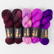 Punk Rock Unicorn FLIEDER CLEMATIS Merino wool Nylon Fingering Quick Kits