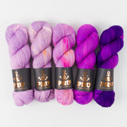 Punk Rock Unicorn FLIEDER FOREST Merino wool Nylon Fingering Quick Kits