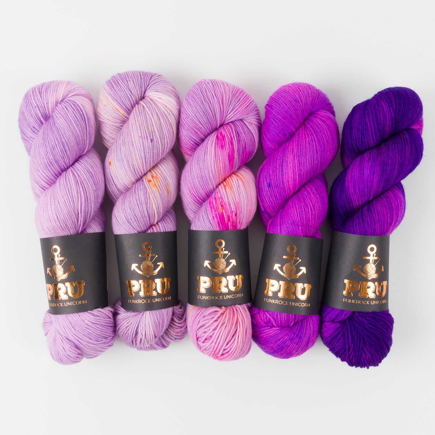 Punk Rock Unicorn WESTKNITS KIT - FLIEDER FOREST Merino wool Nylon Fingering multicolour purple Westknits Kits