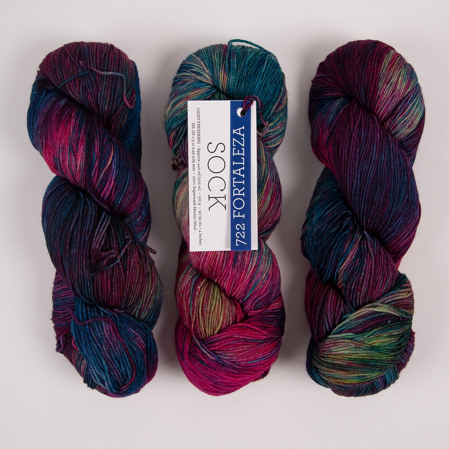 Malabrigo MALABRIGO SOCK - FORTALEZA Wool Light Fingering multicolour Yarn