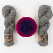 Bilum LILLA FUCHSIAS Merino wool Fingering Quick Kits