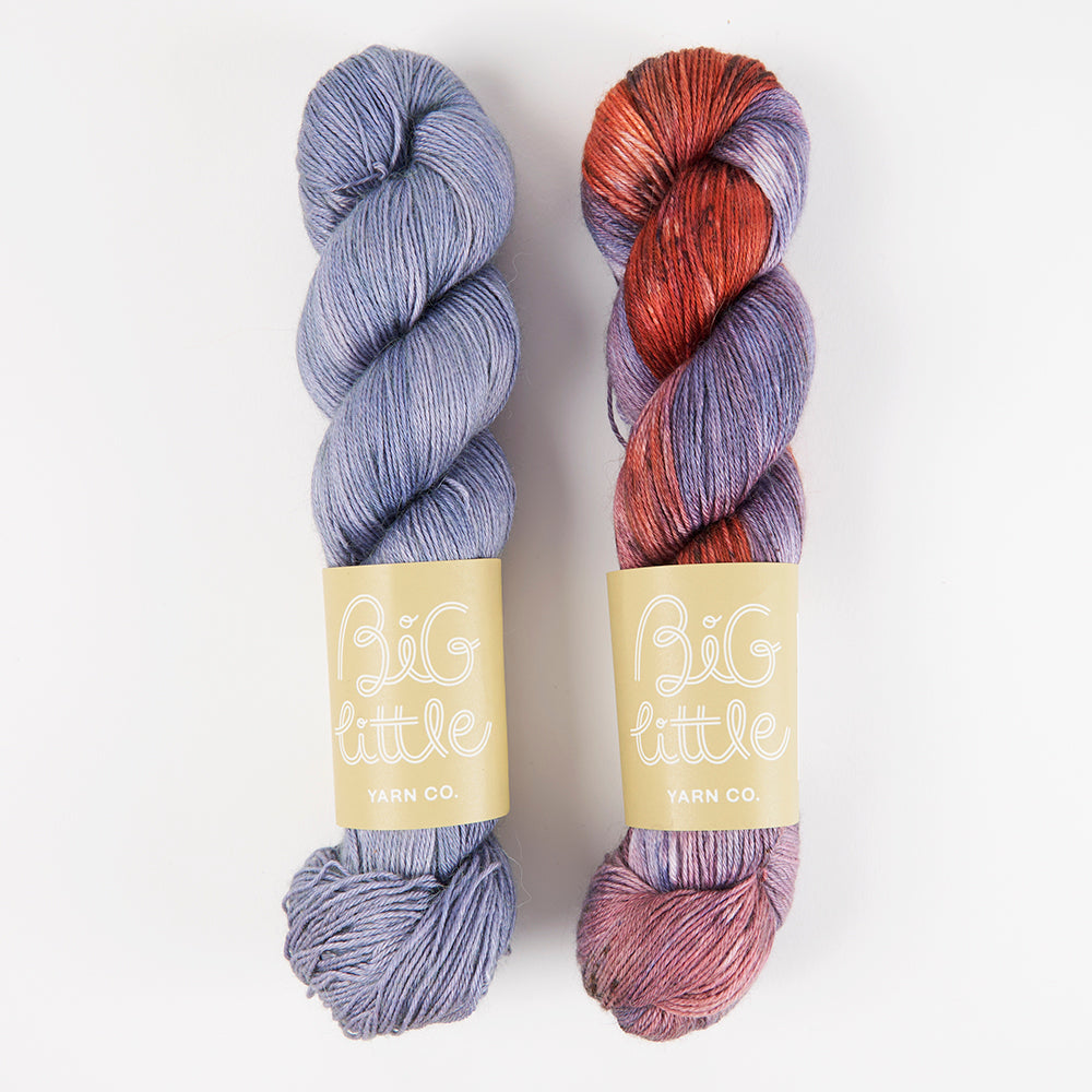 Alpaca Silk Fingering 2 Colour Kits