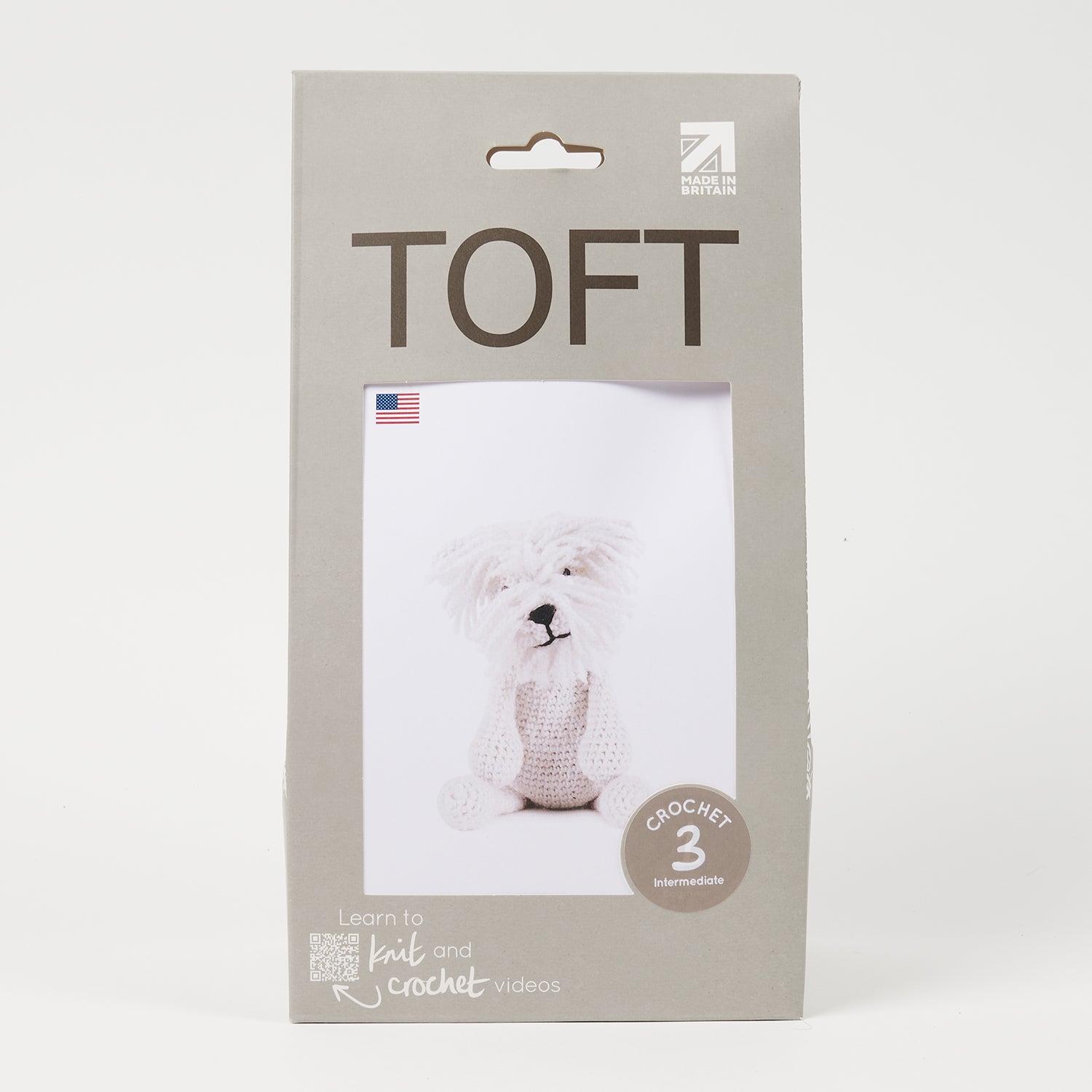 Toft GEOFF THE WESTIE - CREAM Crochet Kit