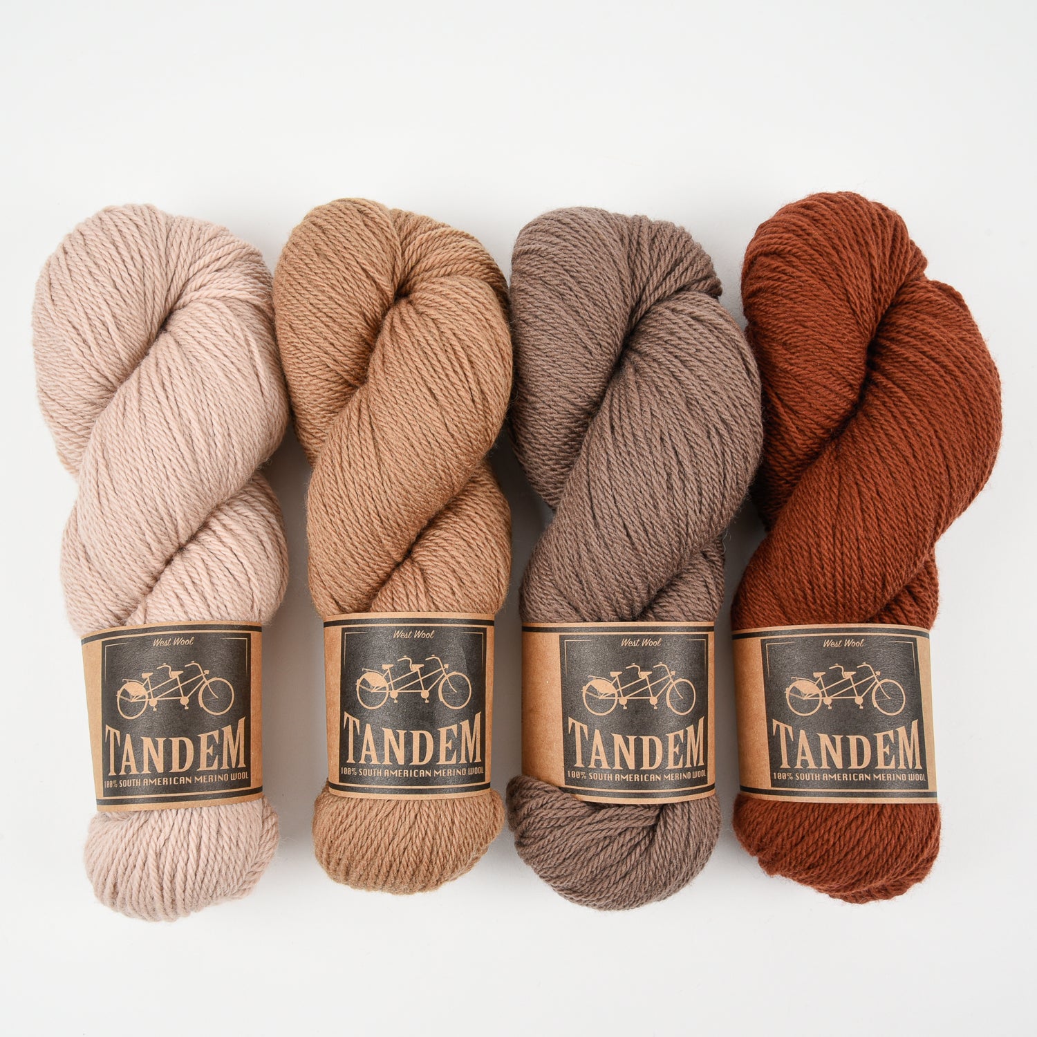 West Wool GEOGRADIENT BLANKET - TREE GRADIENT Merino wool DK brown beige Westknits Kits