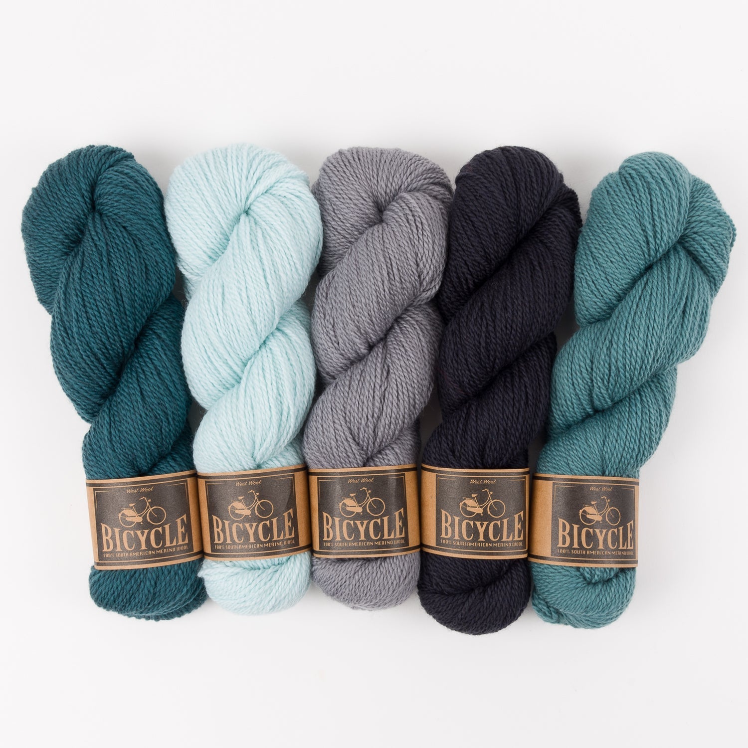 West Wool ENCHANTED GLASS Merino wool Fingering Quick Kits