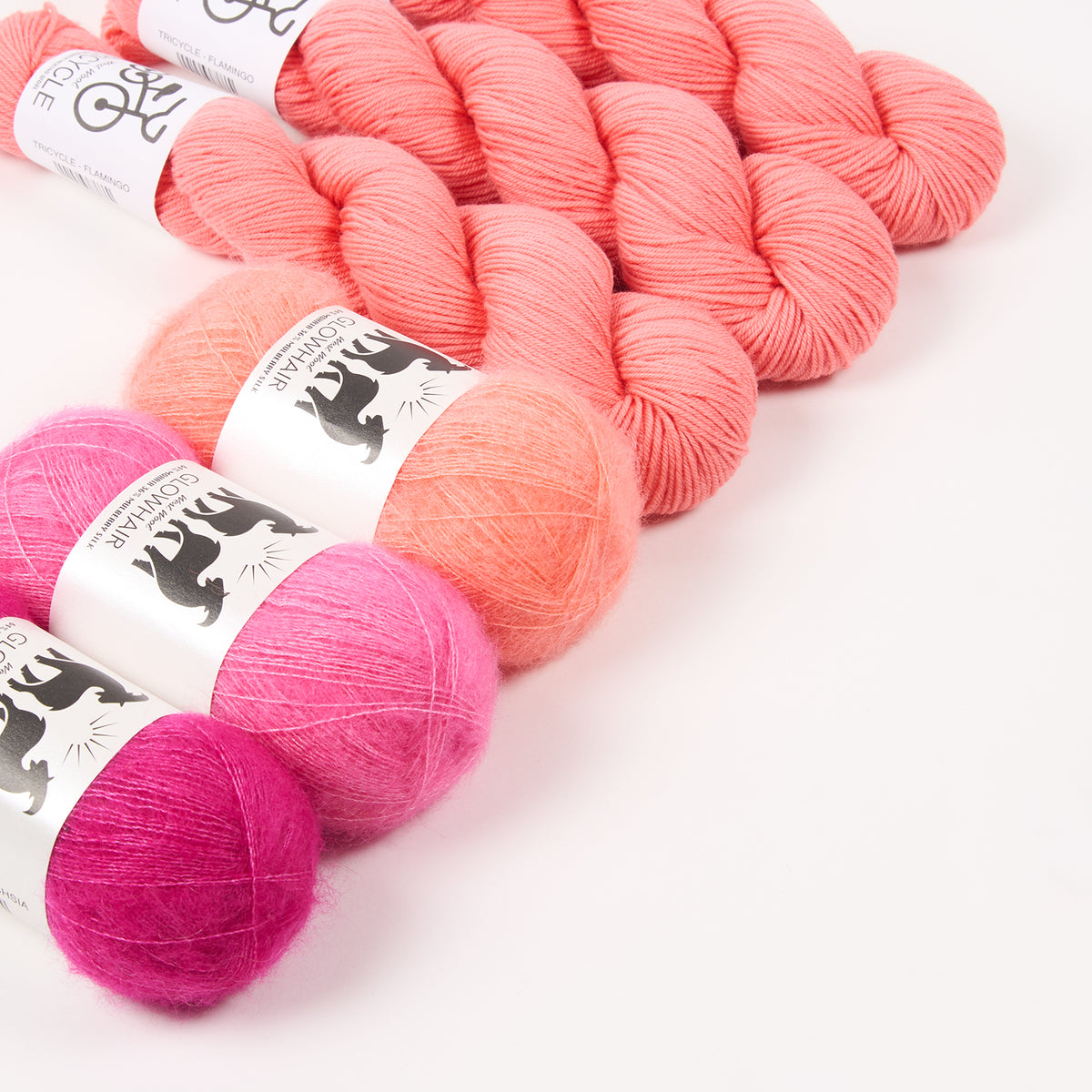 GLOWHAIR FROST COWL - FABULOUS FLAMINGO