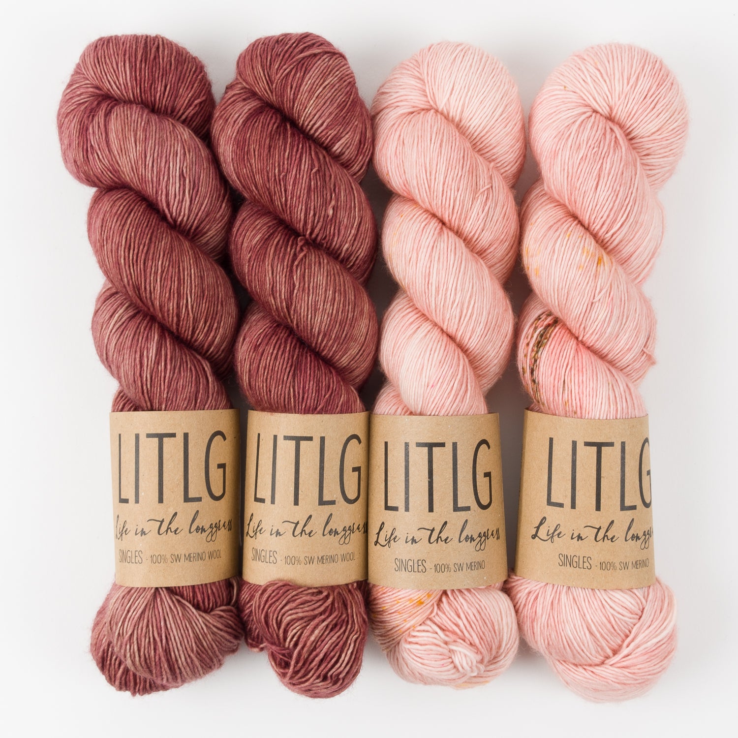 Life in The Long Grass GLOWING EARTHENWARE Merino wool Fingering Quick Kits