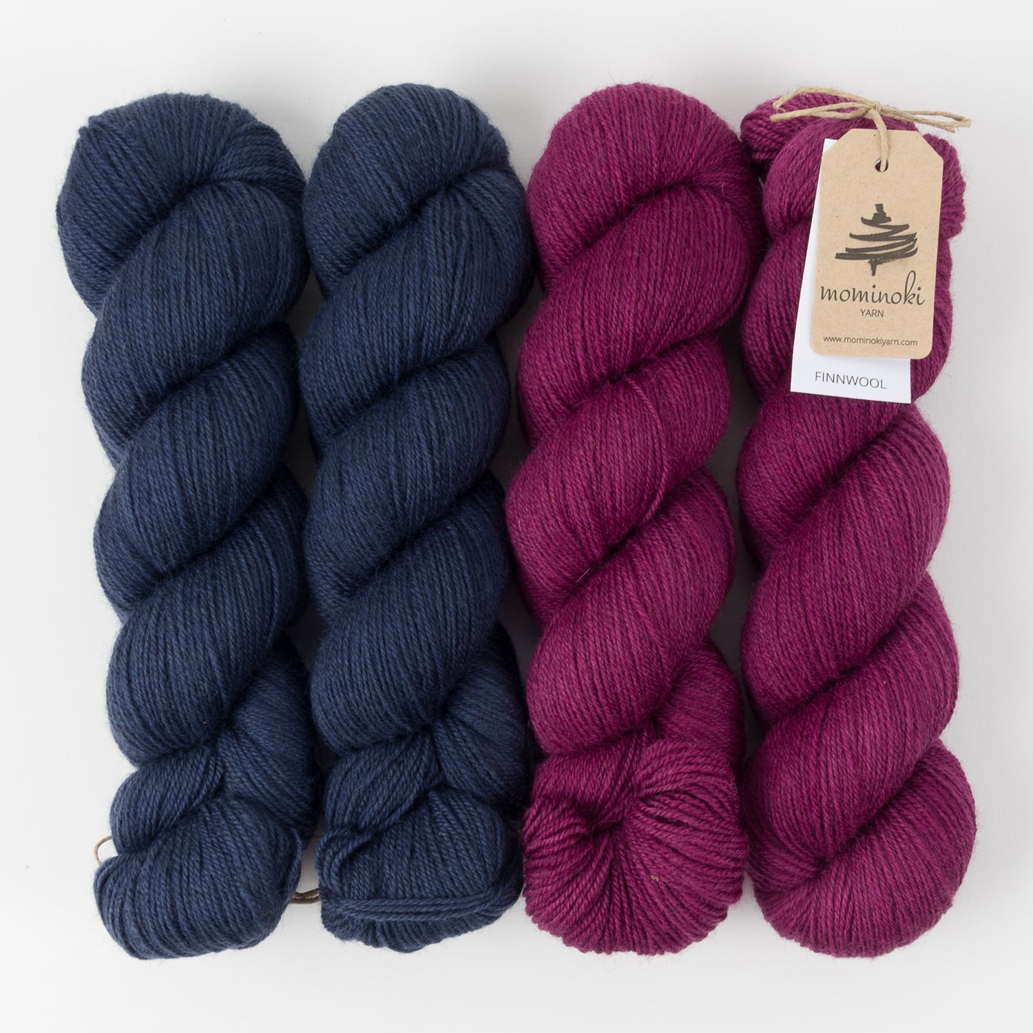 Mominoki Yarn PURPLE EMPEROR Wool Fingering Quick Kits