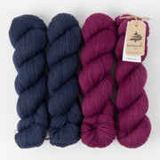 Mominoki Yarn PURPLE EMPEROR Wool Fingering Quick Kits