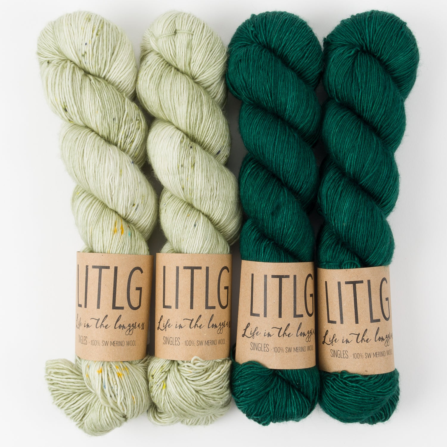 Life in The Long Grass GREEN BEACH Merino wool Fingering Quick Kits