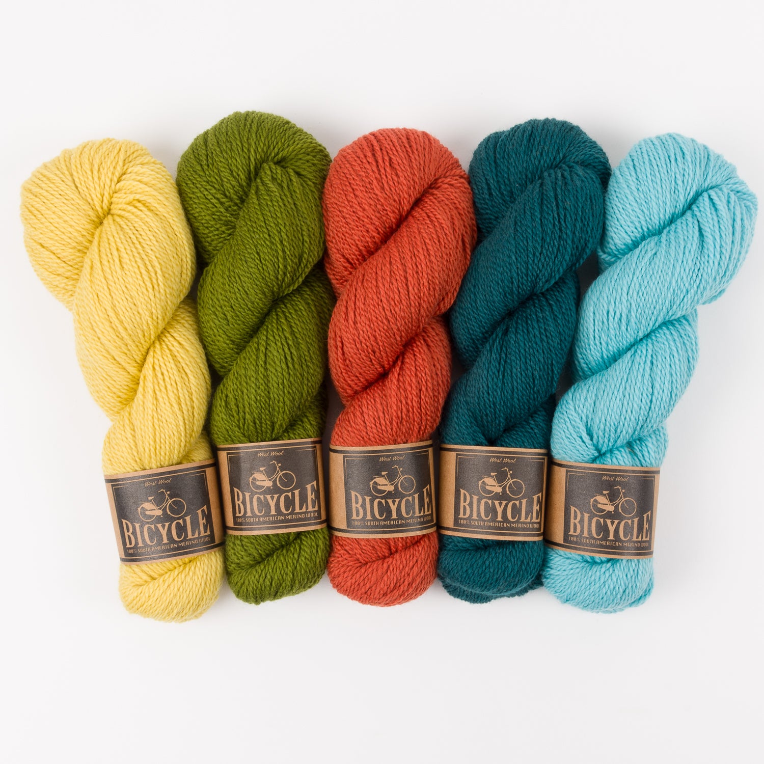 West Wool GREEN BUTTERCUP Merino wool Fingering Quick Kits