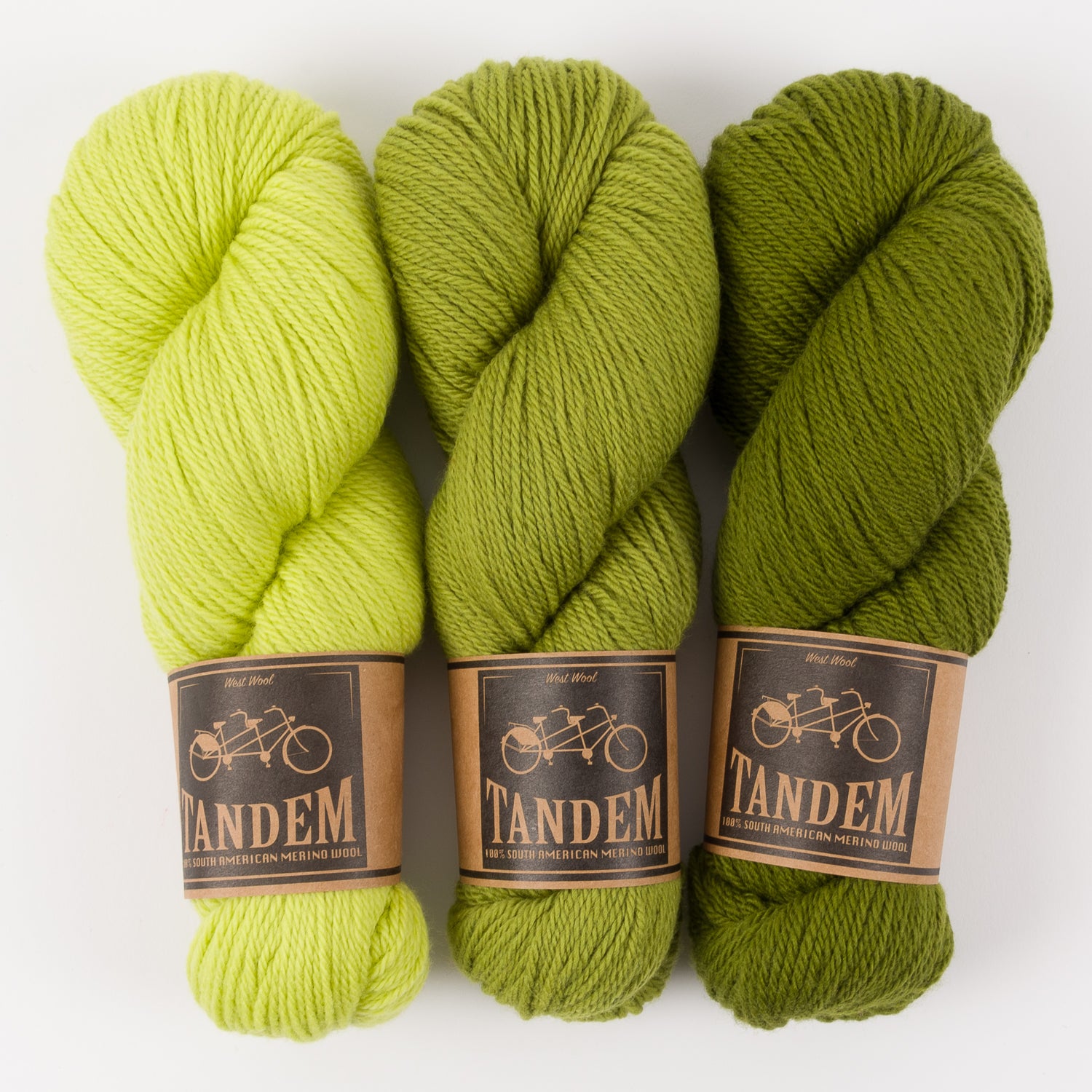 West Wool GREEN LUNCH Merino wool DK Quick Kits