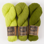 West Wool GREEN LUNCH Merino wool DK Quick Kits