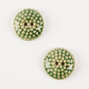 Incomparable Buttons GREEN RAISED DOT BUTTONS Button