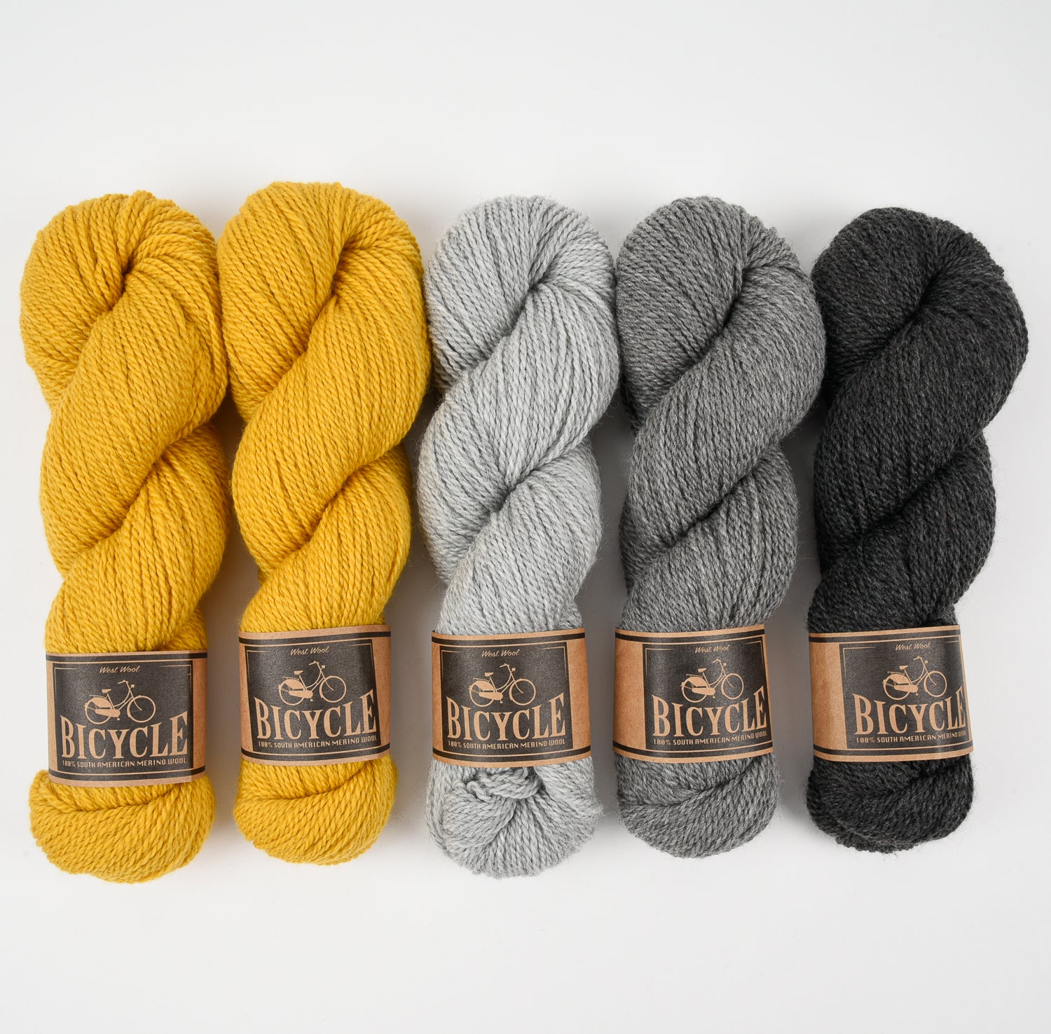 West Wool GRELLOW MOUSE Merino wool Fingering Quick Kits