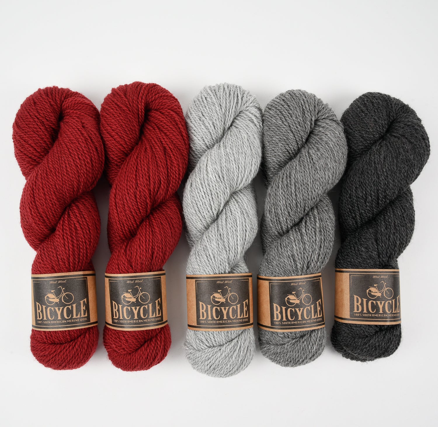 West Wool GREY BERRY Merino wool Fingering Quick Kits