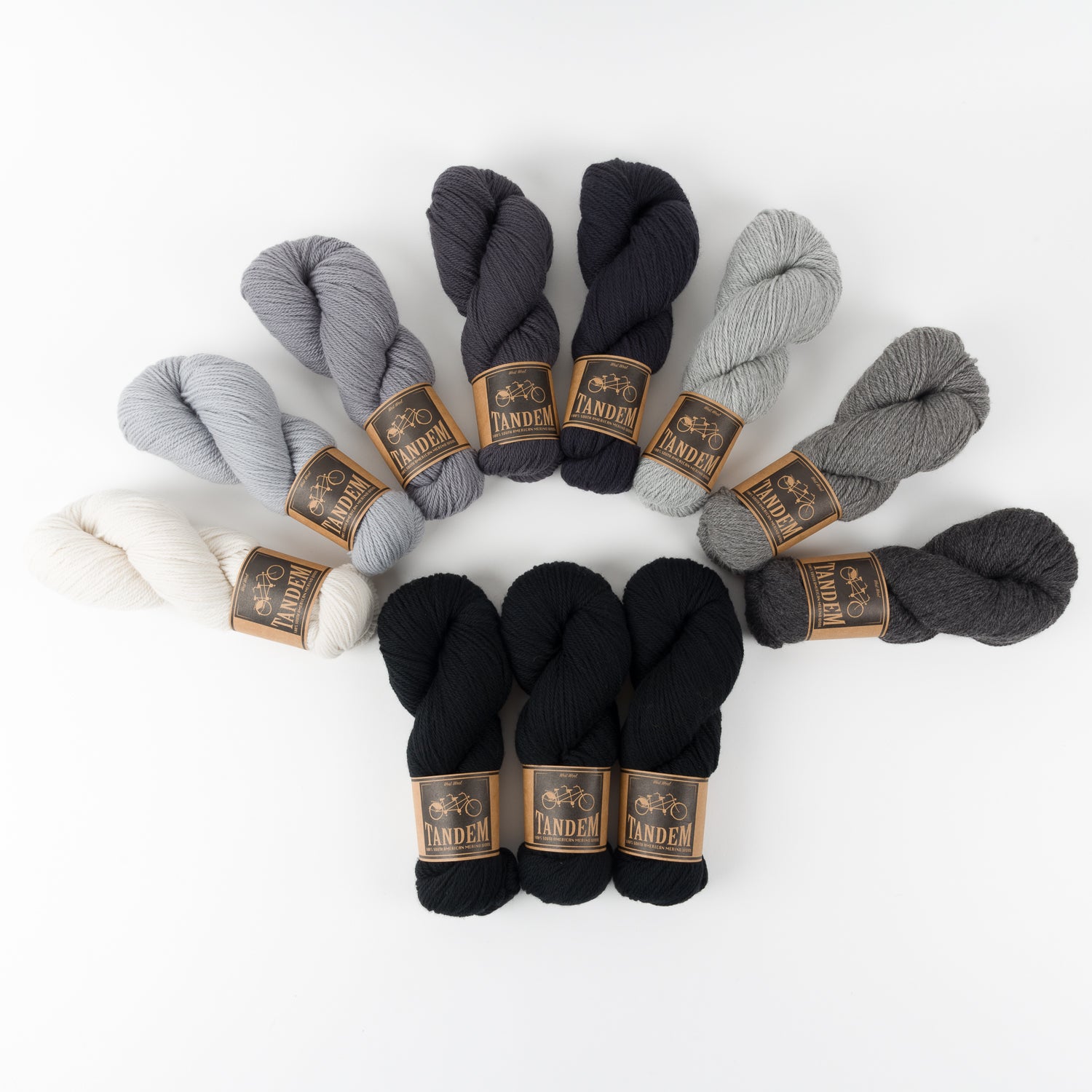 West Wool WESTKNITS KIT - GREY BLANKET Merino wool DK black Westknits Kits