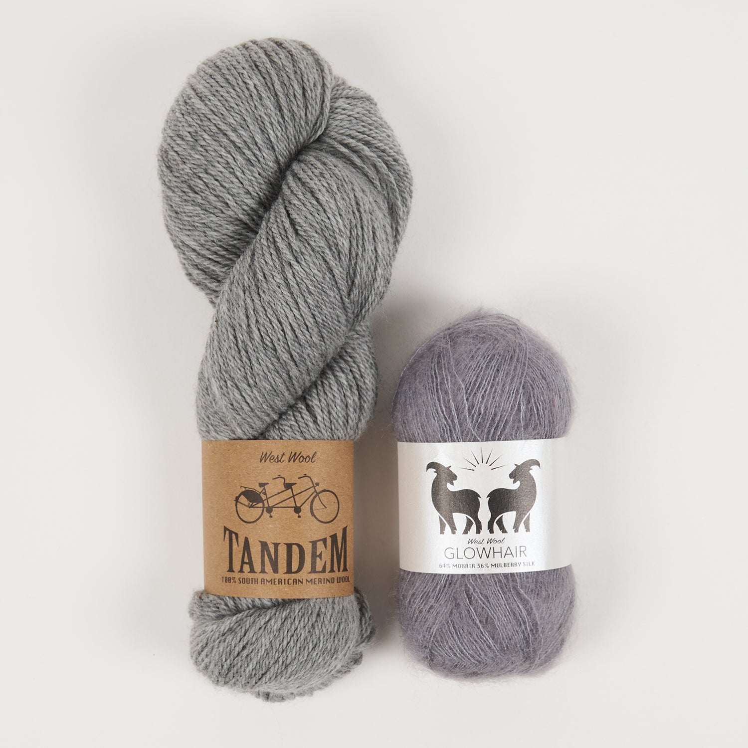 West Wool GREYKJAVIK SHAWL - CONCRETE GREYKJAVIK Mohair Silk Merino wool DK Lace grey Westknits Kits