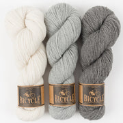 West Wool GREY METAL Merino wool Fingering Quick Kits