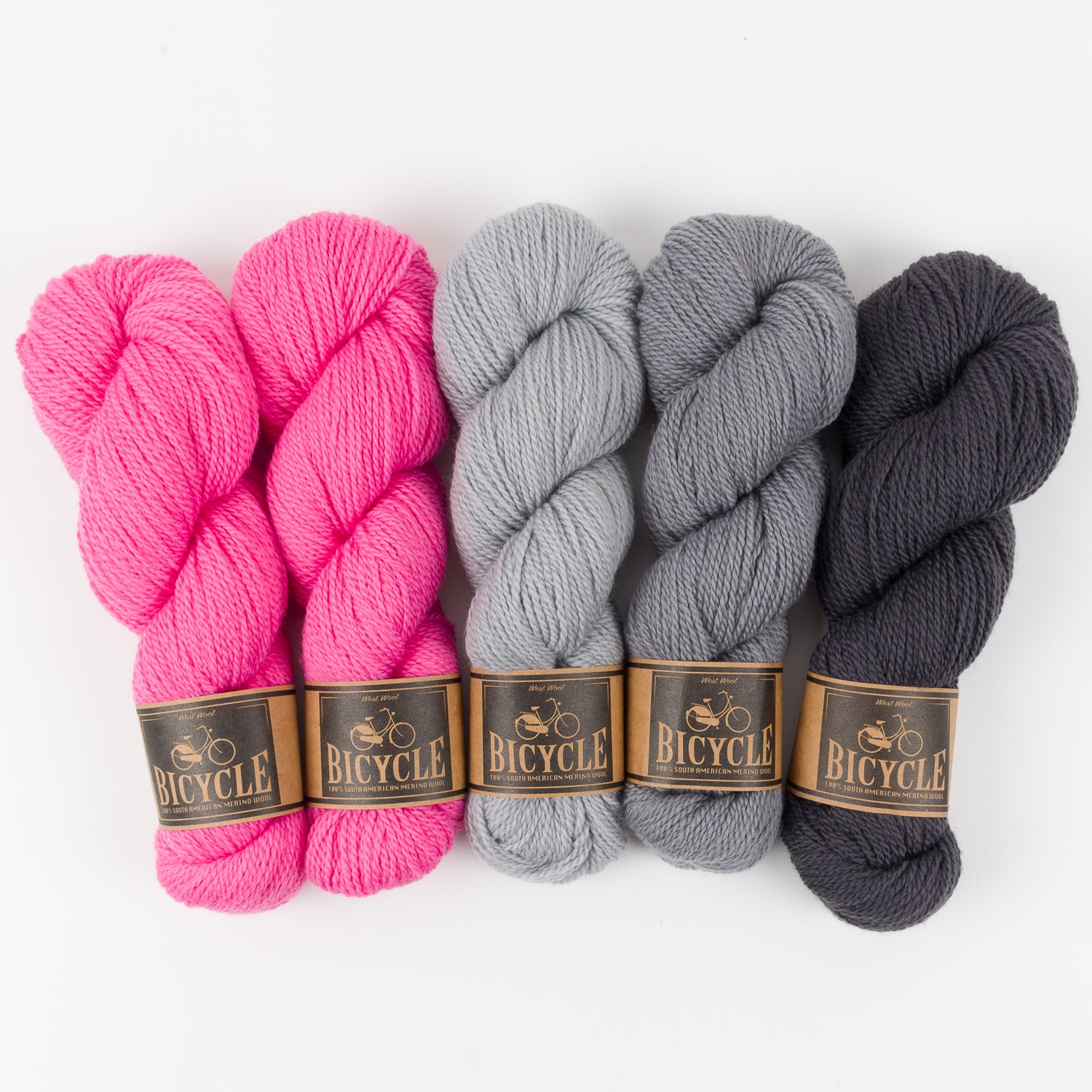 West Wool GREY TAFFY Merino wool Fingering Quick Kits