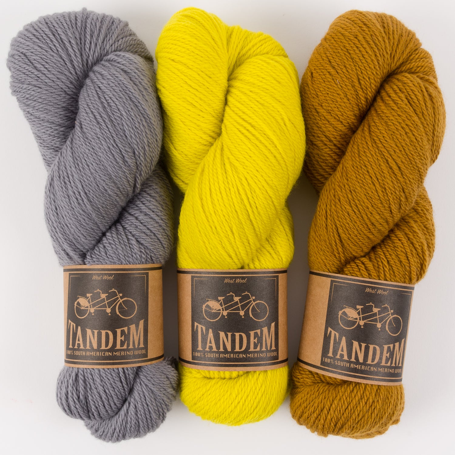 West Wool GREY TIGER Merino wool DK Quick Kits