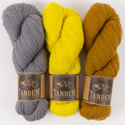 West Wool GREY TIGER Merino wool DK Quick Kits