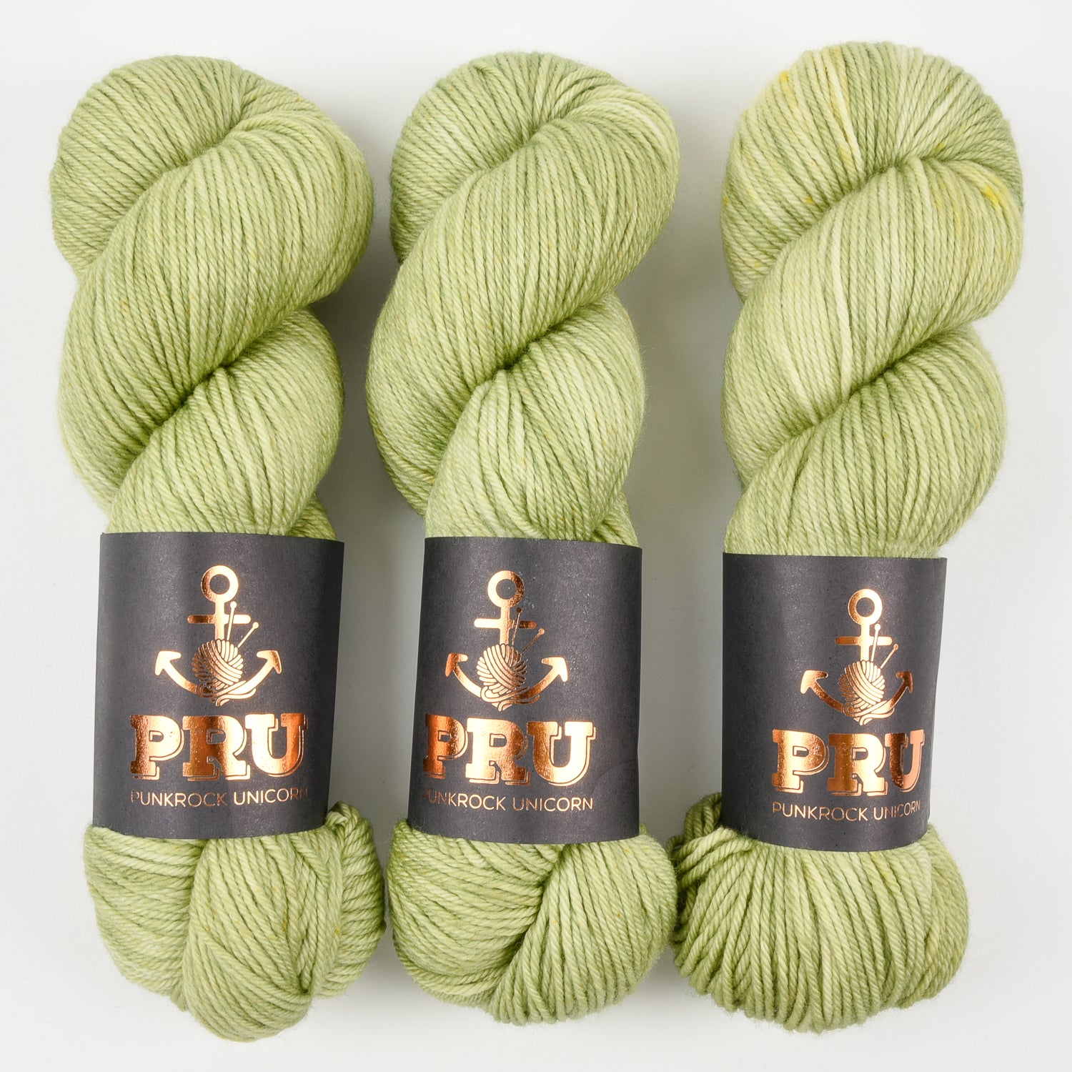 Punk Rock Unicorn SOUL DK - GUACAMOLE Merino wool Nylon DK Sock green Yarn