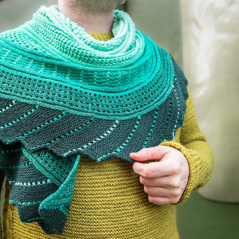 Glittering Snowscape Shawl