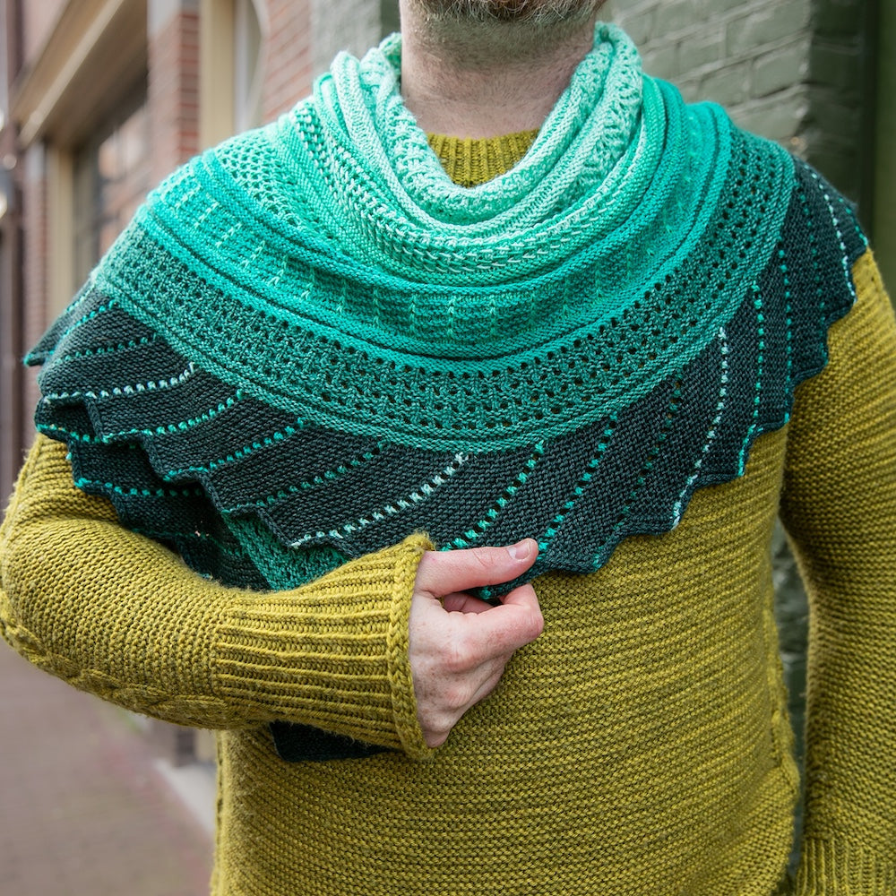 Glittering Snowscape Shawl
