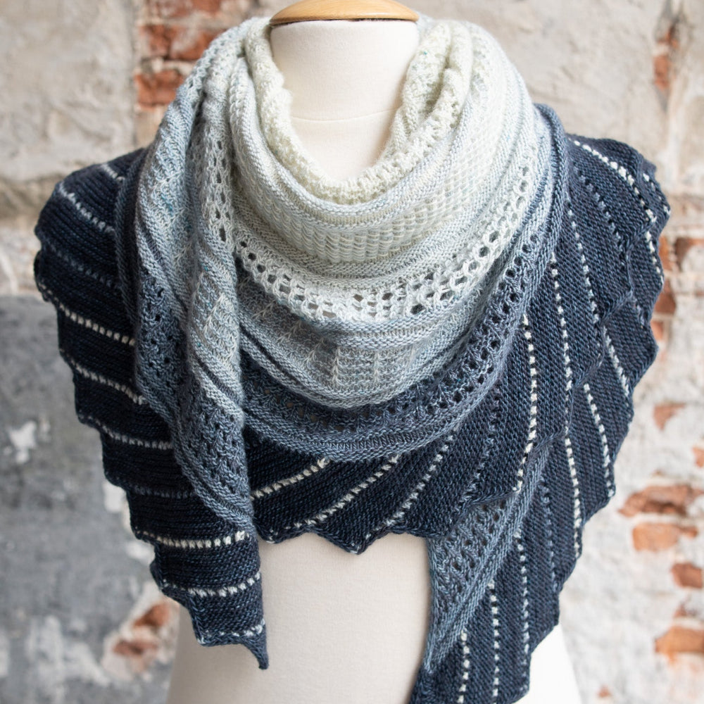 WESTKNITS NO. 3 FIVE-SKEIN FADE SHAWLS – Stephen & Penelope
