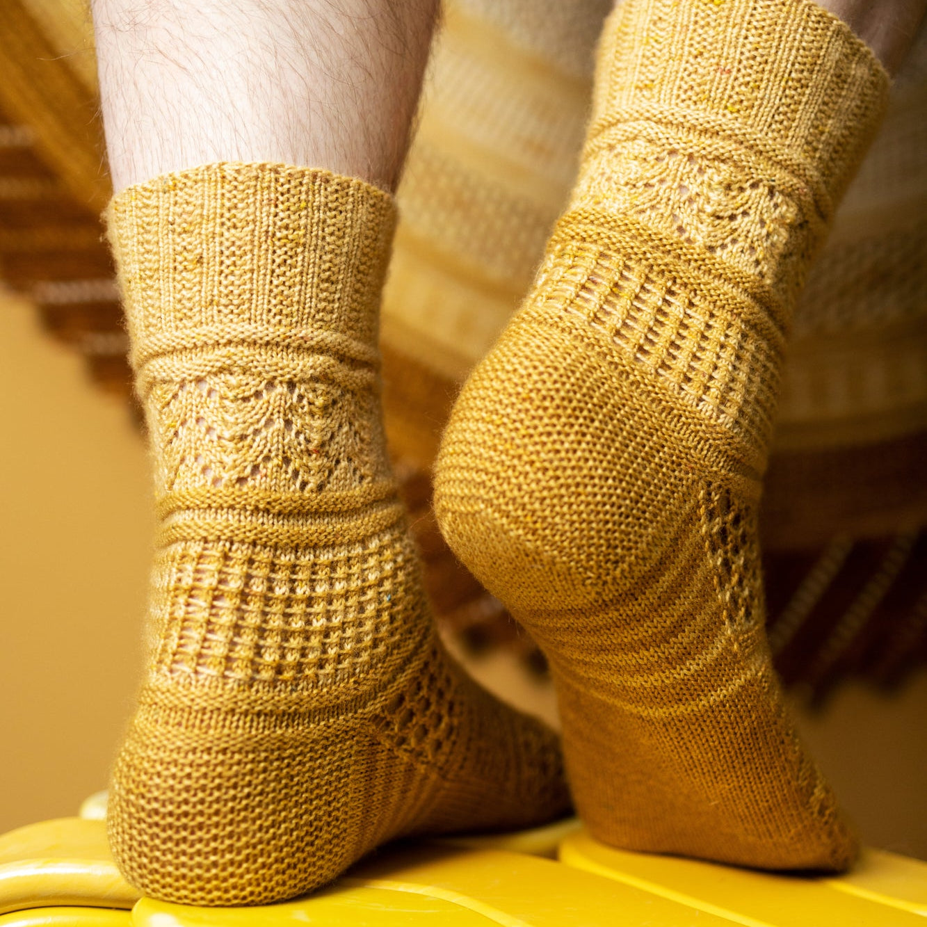 Glittering Snowscape Socks