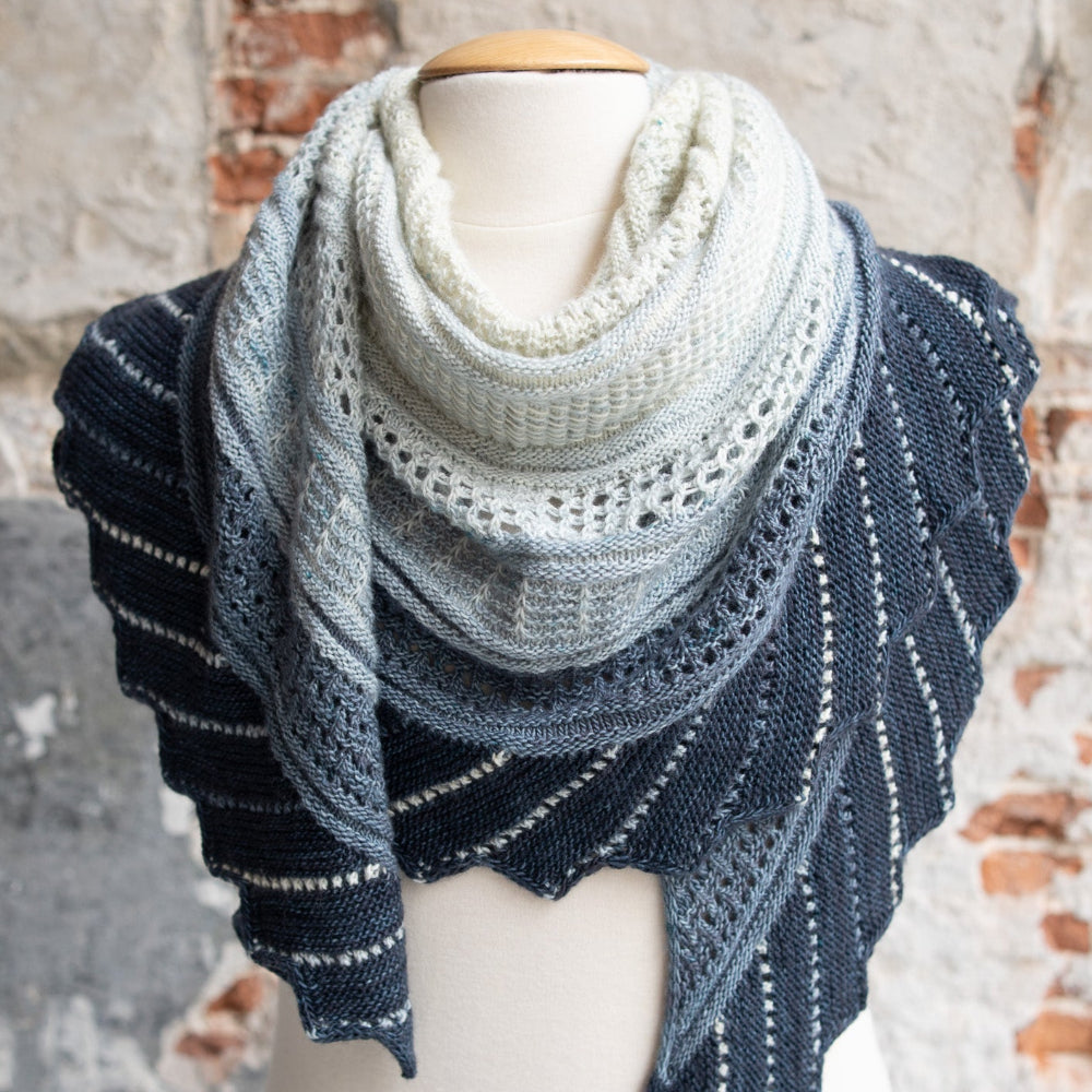 Fabulous Westknits Kits GLITTERING SNOWSCAPE SHAWL Westknits Kits