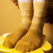 Fabulous Westknits Kits GLITTERING SNOWSCAPE SOCKS Fingering Westknits Kits