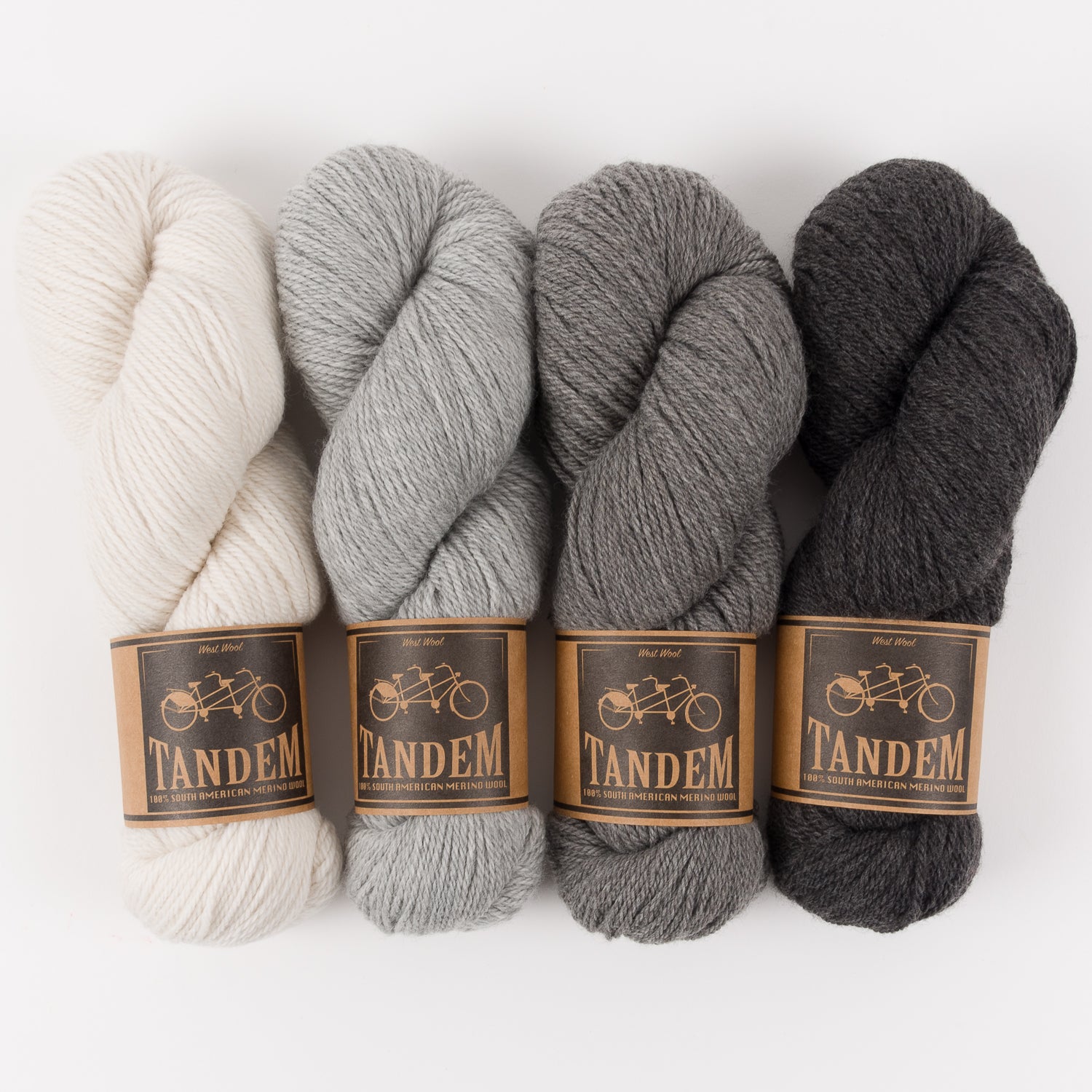 West Wool GREY FOREST Merino wool DK Quick Kits