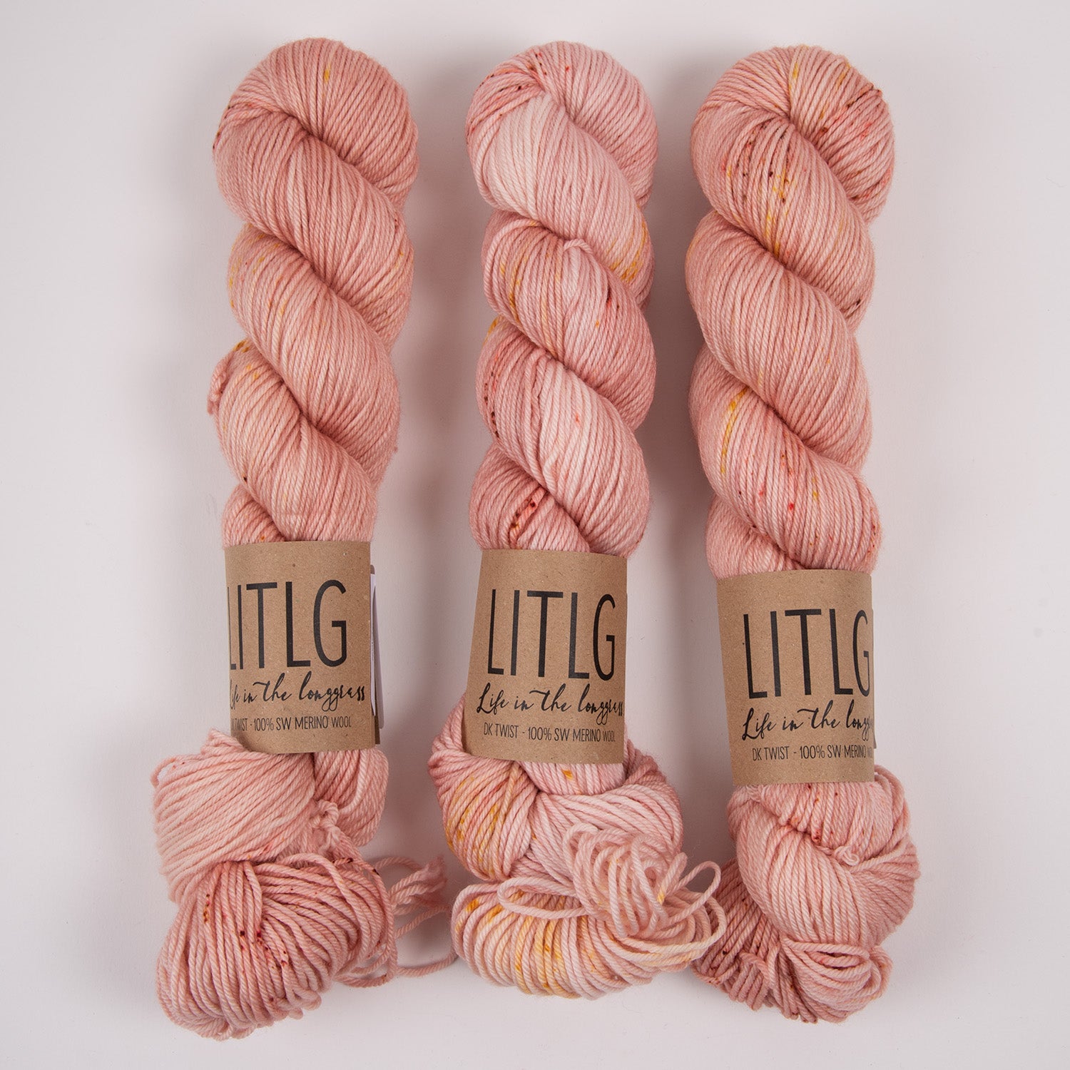 Life in The Long Grass LITLG DK TWIST - GLOW Merino wool DK pink Yarn