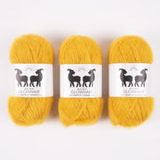 West Wool GLOWHAIR - GLOW Mohair Silk Lace yellow Yarn