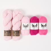 West Wool BABY POWDER Mohair Silk Merino wool Mixed Weight Quick Kits