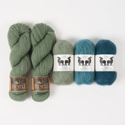 West Wool MAGIC SAGE Mohair Silk Merino wool Mixed Weight Quick Kits
