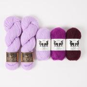 West Wool VIOLET UNICORN Mohair Silk Merino wool Mixed Weight Quick Kits
